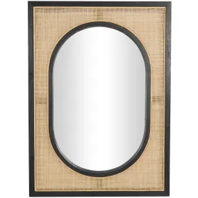 11859 Mirror in Rattan/Wood