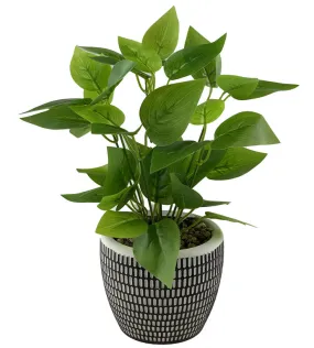 718 Artificial Plant with Cement Flower Pot