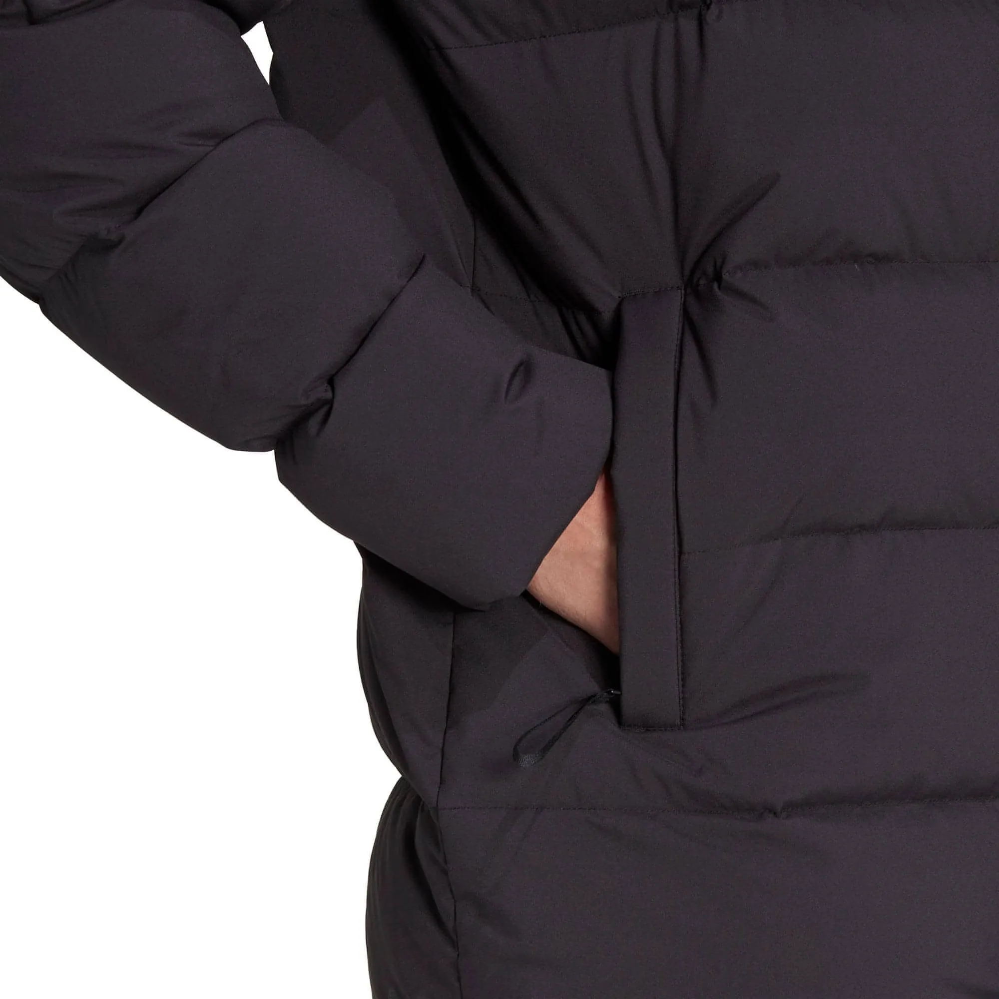 adidas Helionic Mid-Length Mens Down Jacket - Black