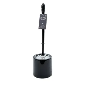 Black Toilet Brush Set with Stand