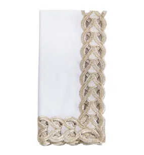 Braided Border Napkins - Set of 4