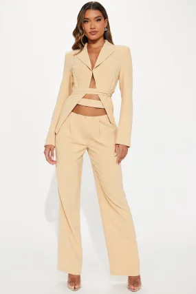 Break The Rules Pant Set - Camel