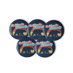 California for Kennedy Bear Buttons (5 buttons)