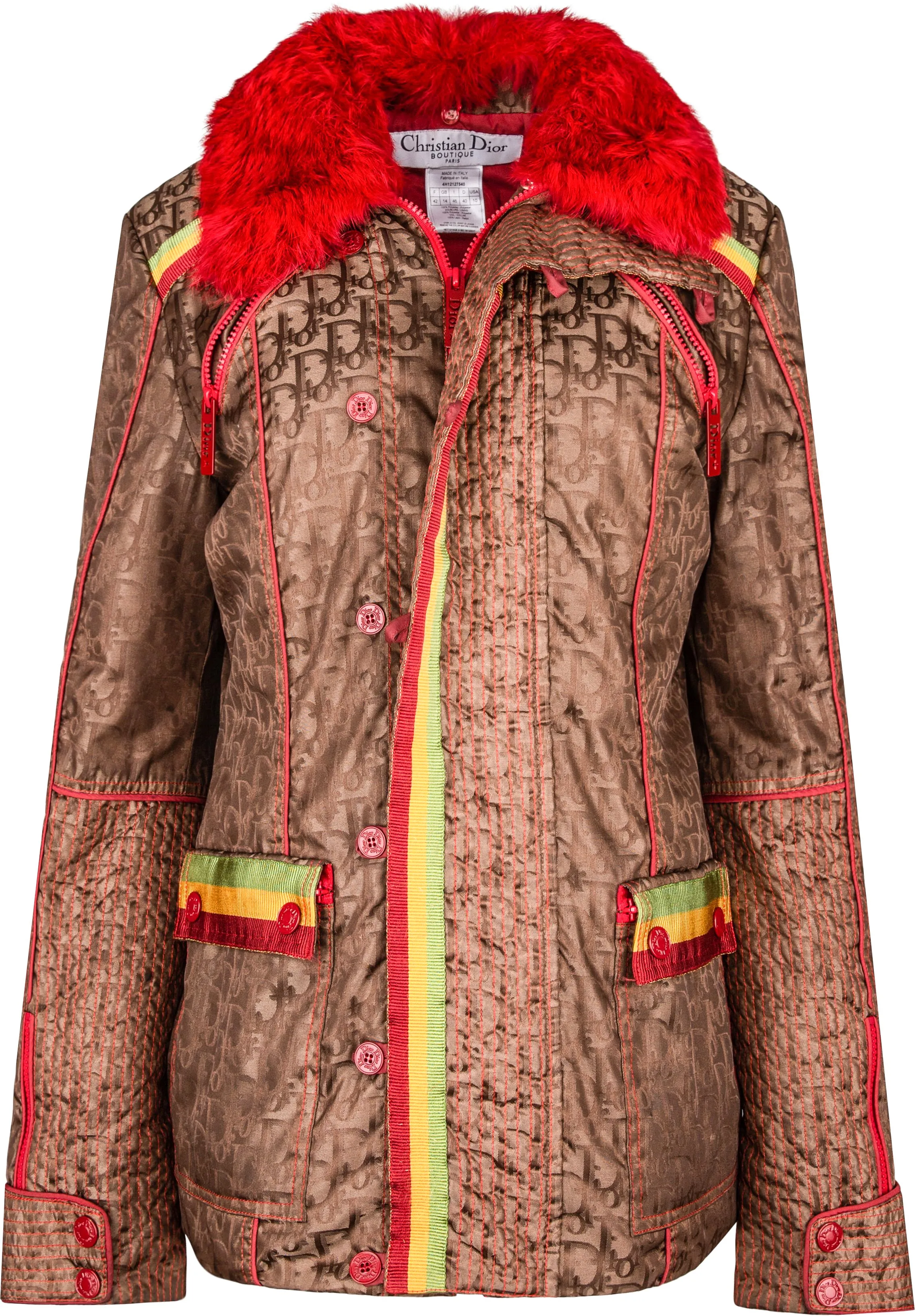 Christian Dior Rasta Puffer Coat