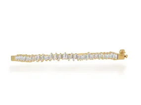 Diamond Baguette Bangle