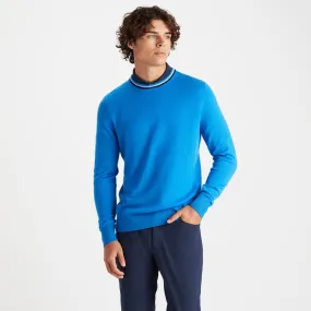 G/FORE CREWNECK SWEATER CERULEAN