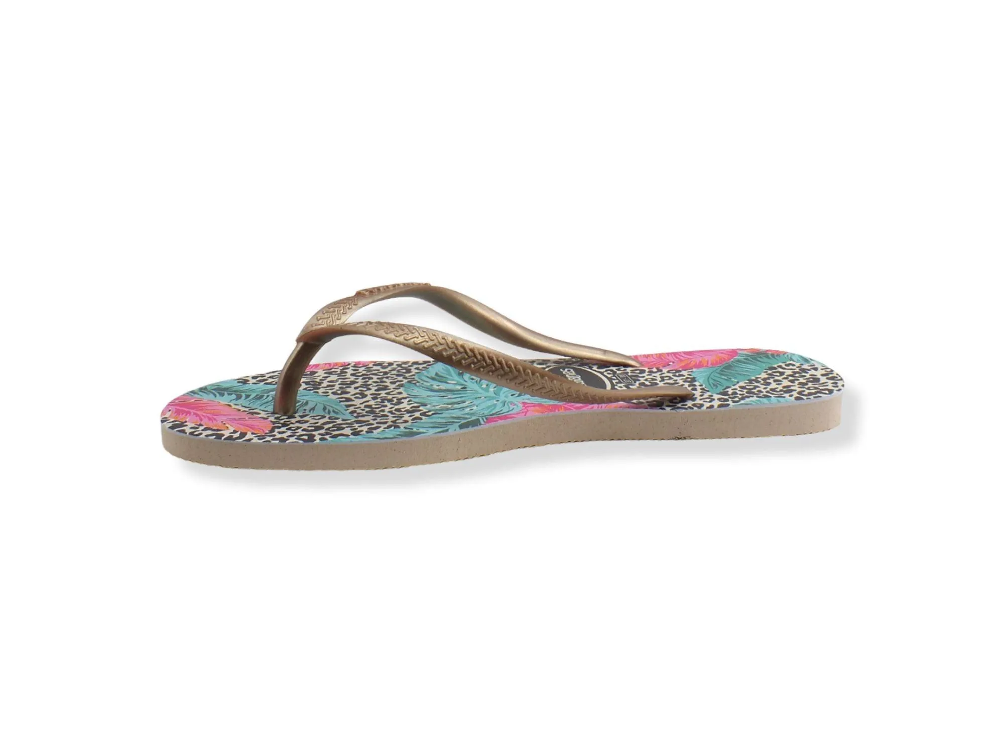 HAVAIANAS Slim Animal Floral Infradito Donna Beige Multicolor 4144235