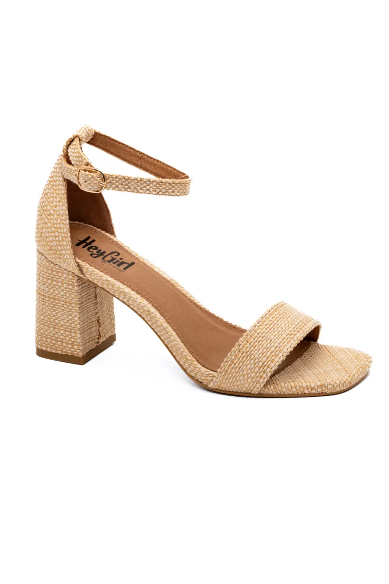 Hey Girl: Raffia Heel