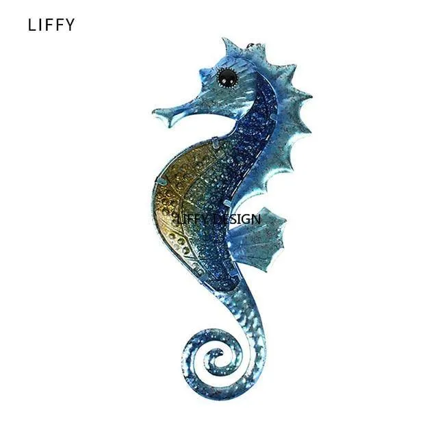 Home Decor Metal Seahorse