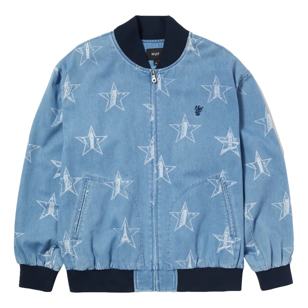 HUF LANDMARK JACKET-MEDIUM WASHED