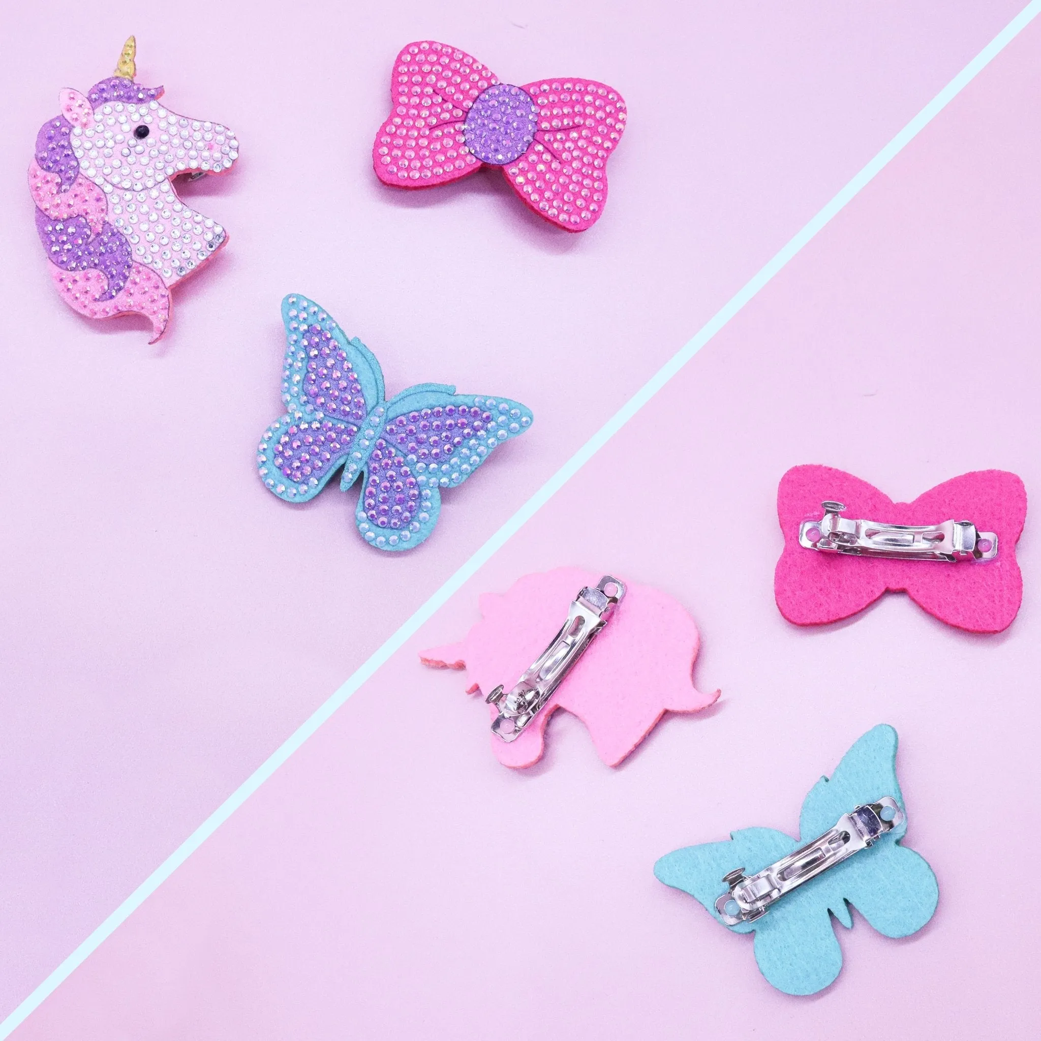 Interchangeable Charm Headband and Hair Clips