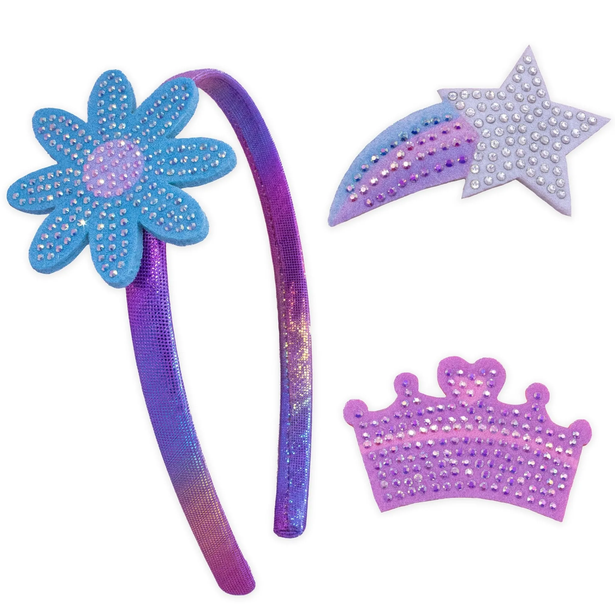 Interchangeable Charm Headband and Hair Clips