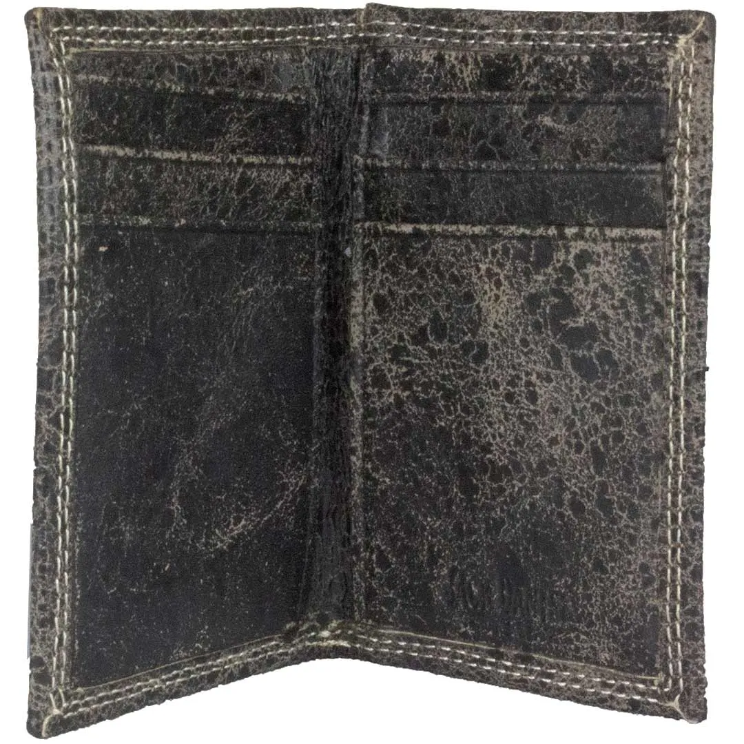 Jack Daniel's Men's Distressed Front Pocket Bifold Wallet