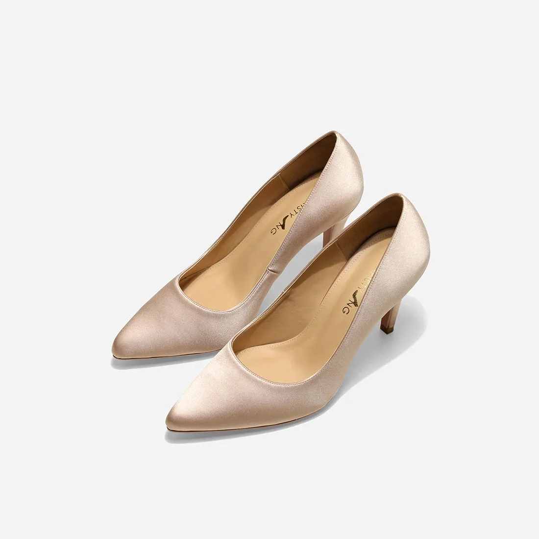 Mariko Satin Pumps