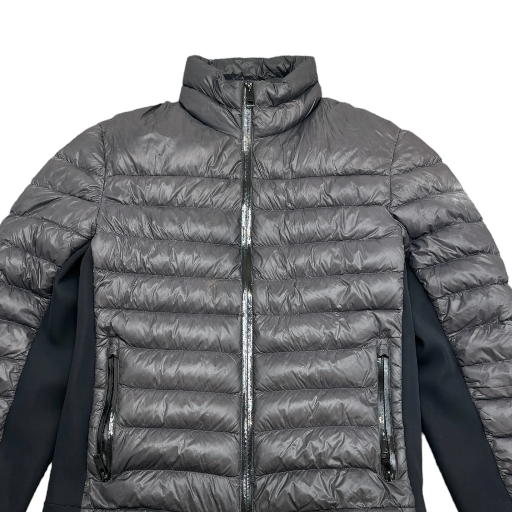 Men's Quilted Nylon Down Jacket Grey Size IT 50 / L