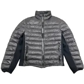 Men's Quilted Nylon Down Jacket Grey Size IT 50 / L