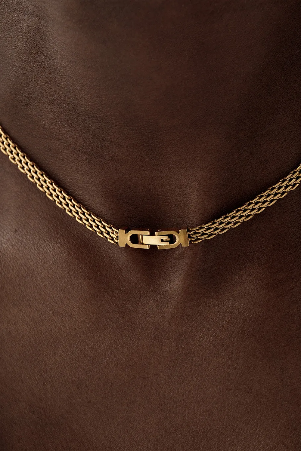 Mesh Necklace 14K Gold Plated