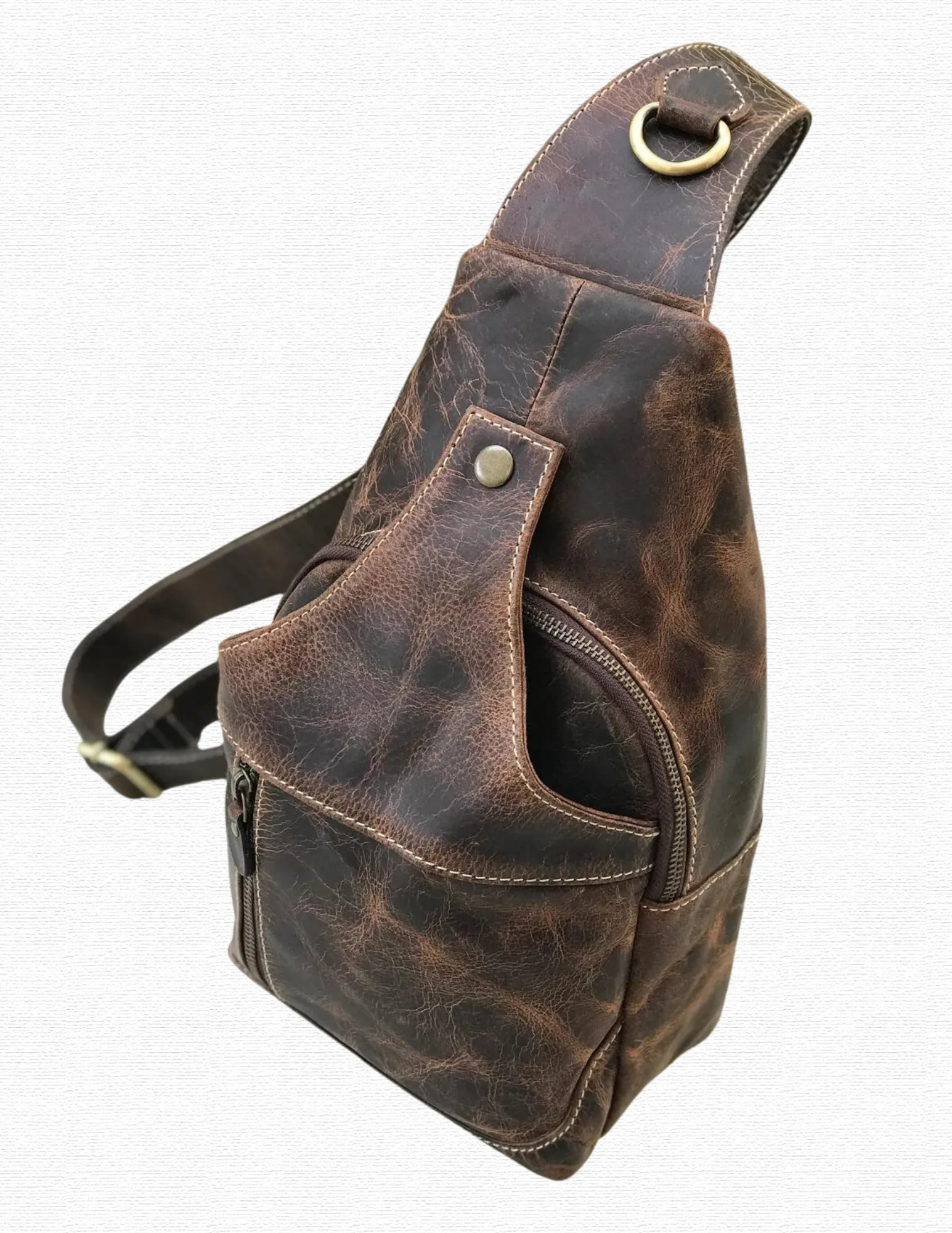 Modern Leather Chest Bag - Crunch Buffalo