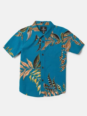 Paradiso Floral Short Sleeve Buttondown Shirt (Boys 2-7)