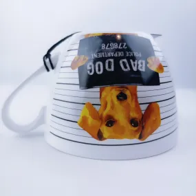 Portobello By Design Dachshund Bad Dog Bone China XL Coffee Mug Tea Cup 20 oz