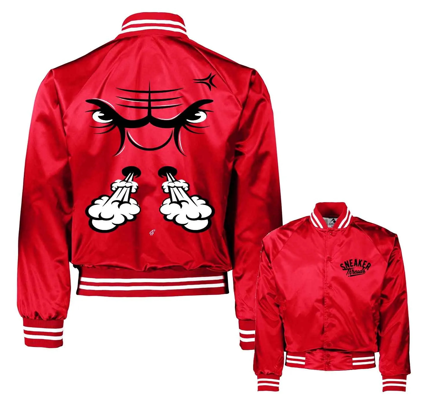 Retro 9 Chile Red Raging Face Jacket