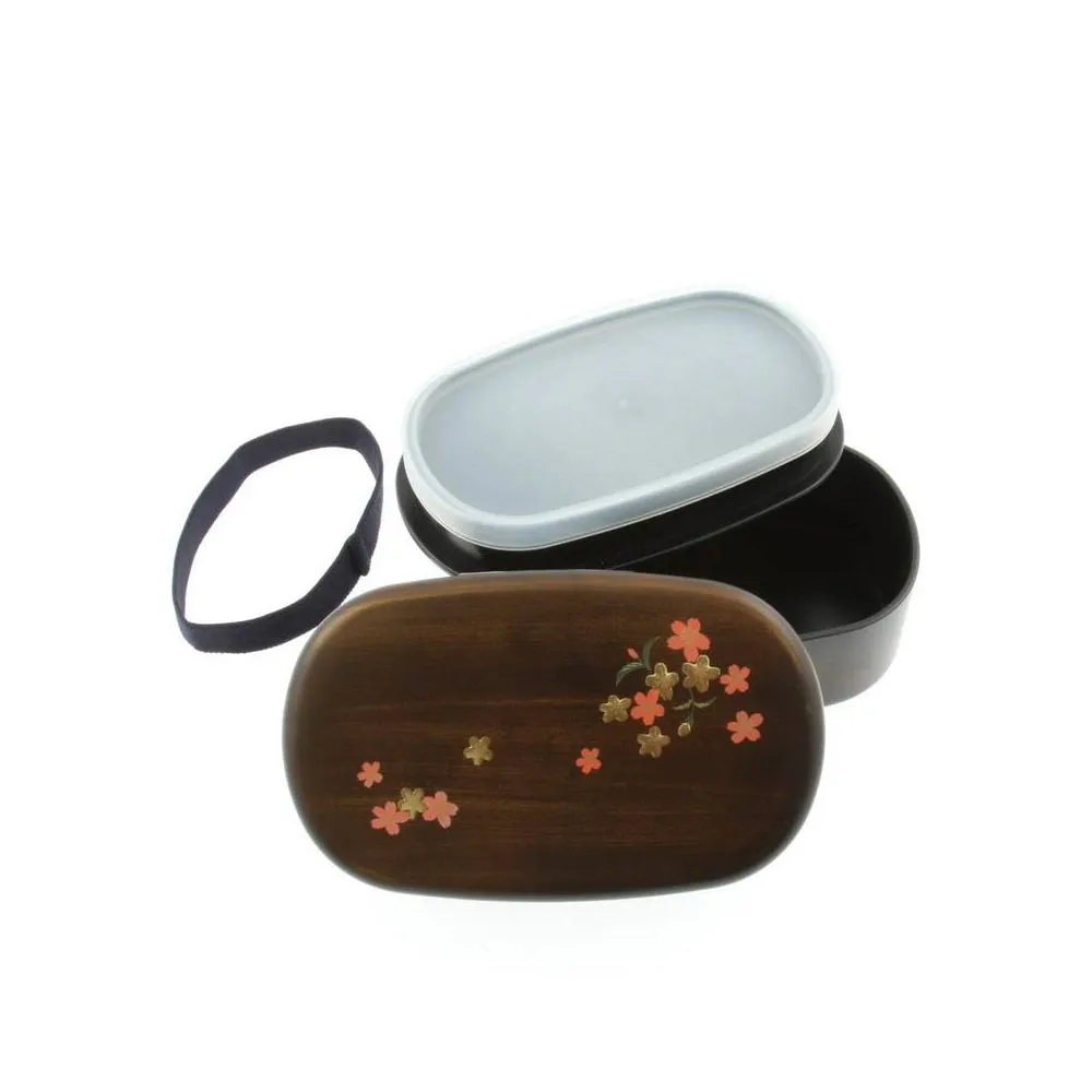 Sakura Blossom Woodgrain Bento Set