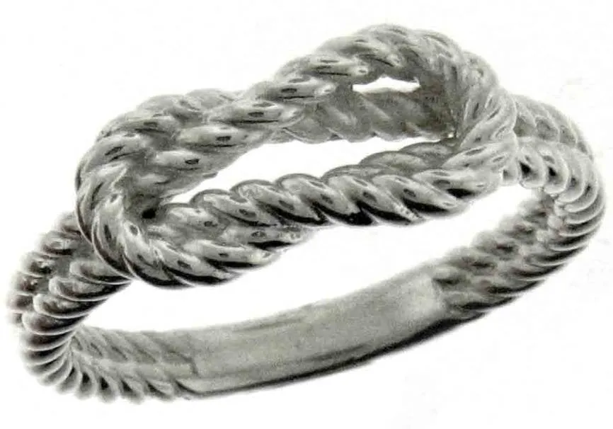 Small 14K Gold Rope Knot Ring