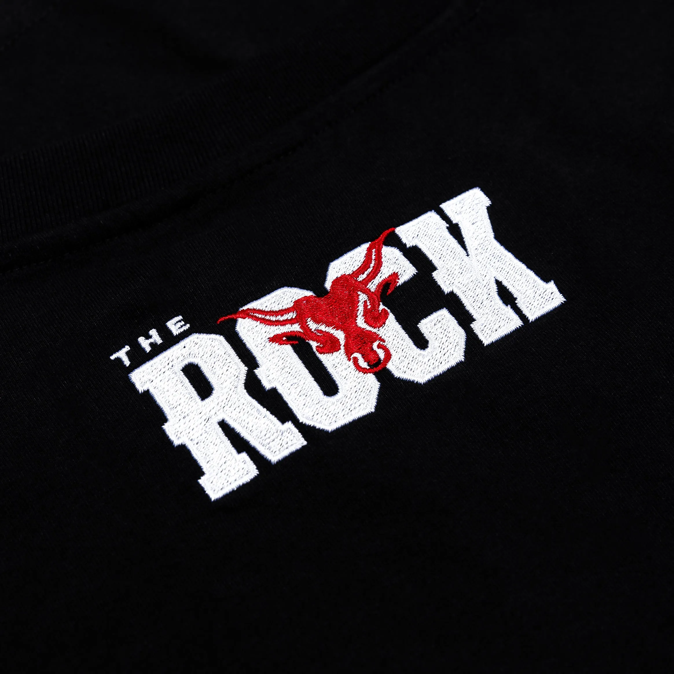 SP x WWE The Rock Collage Mens Short Sleeve Shirt (Black/Red)