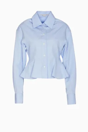 Stella McCartney Peplum Shirt - Sky Blue